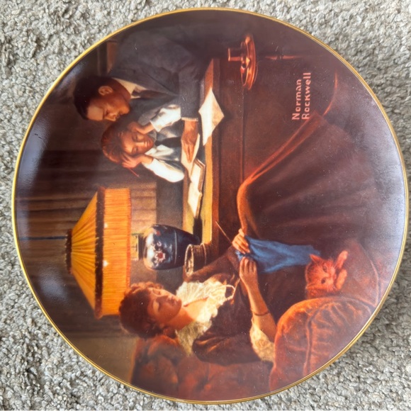 Set of 11 Norman Rockwell Collectors plates. 1979-1991 missing 1980,1990 - Picture 10 of 15